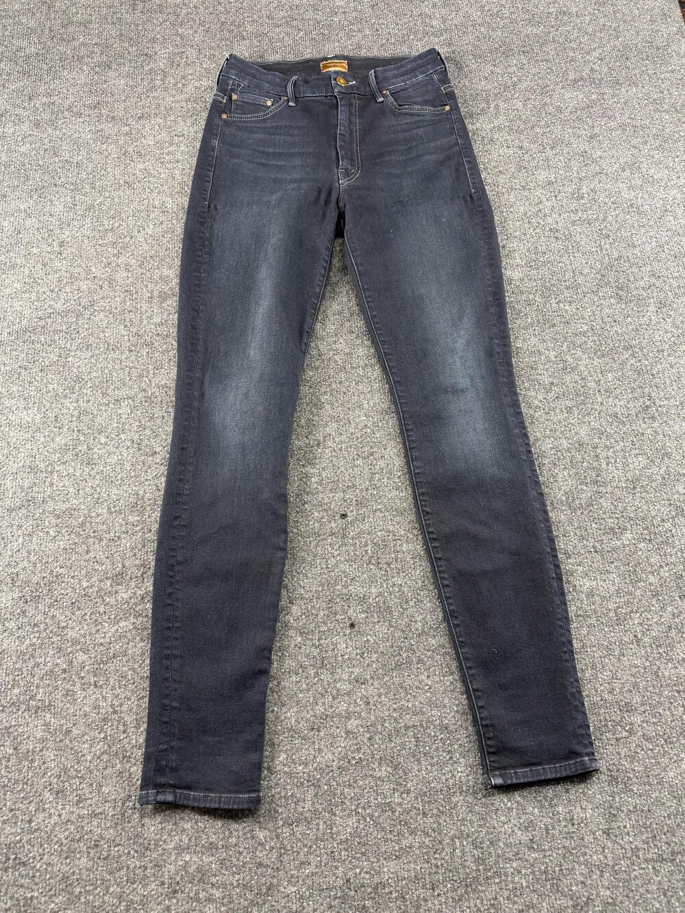 Mother High Waisted Looker Jeans Womens 26 Blue Dark Wash Skinny Denim Pants